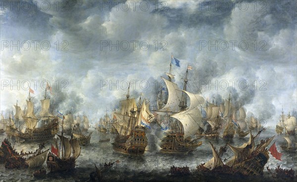 The battle of Terheide' by Jan Abrahamsz Beerstraaten