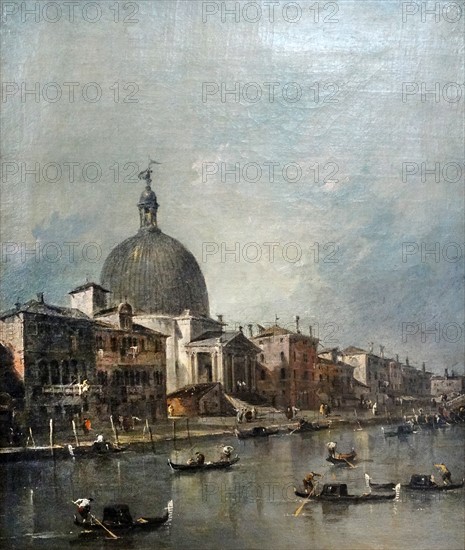 The Grand Canal Venince Church of St. Simeone Piccolo'