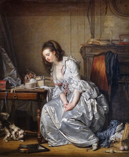 The Broken Mirror' by Jean-Baptiste Greuze