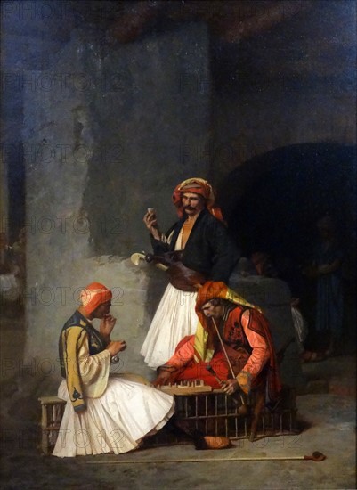 The Draught Players' by Jean-Léon Gérôme