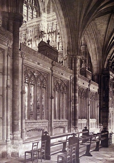 11th century Gothic architecture at Winchester Cathedral in England