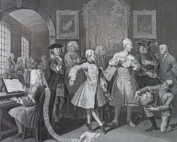 The Rake's Progress' by William Hogarth