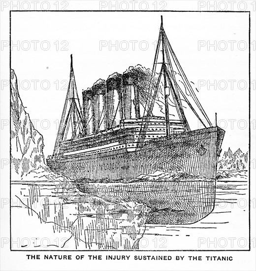 Illustration from 'The sinking of the Titanic' by Logan Marshall