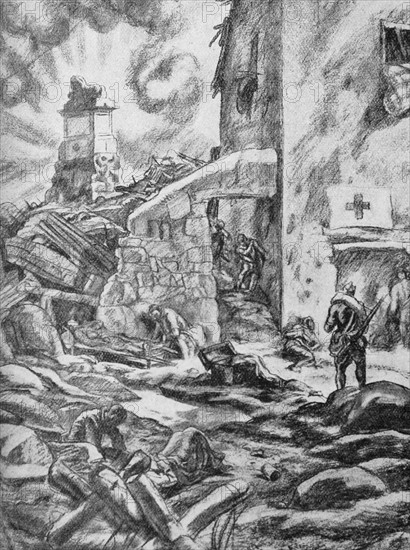 A scene from the Spanish Civil War