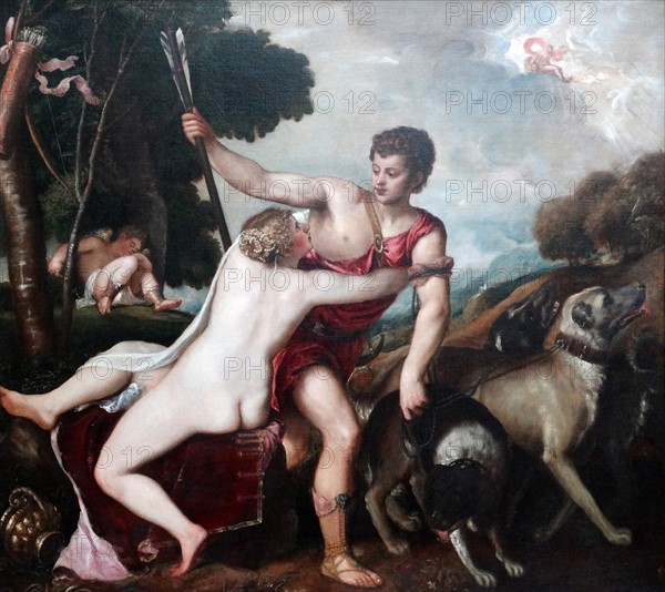 Venus and Adonis' by Titian