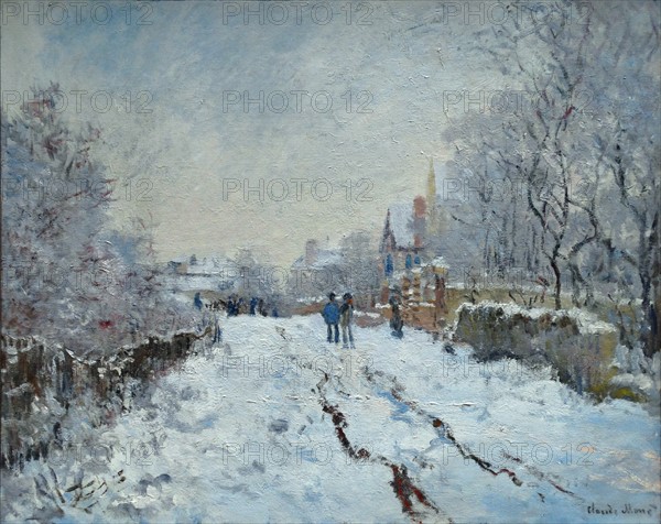 Snow scene at Argenteuil' by Claude Monet
