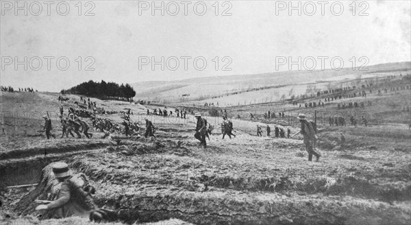 German infantry attack