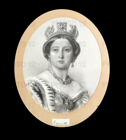 Portrait of a young Queen Victoria