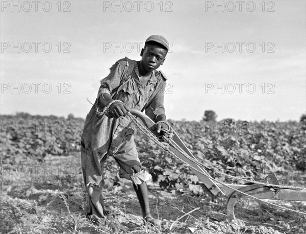 sharecropper in a field in Georgia
