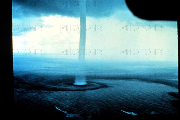 Photograph of waterspouts in the Florida Keys