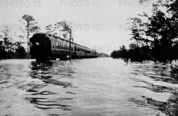 Flooding of the backwater from the Tombigbee River near Wagar