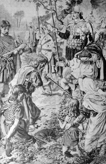 A scene in the life of Alfred the Great