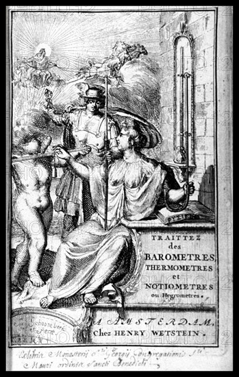 Frontispiece to: Traittez de barometers