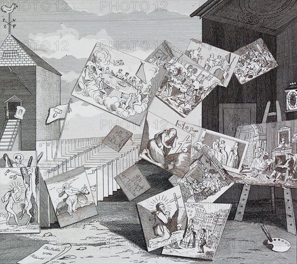 The Battle of the Pictures by William Hogarth