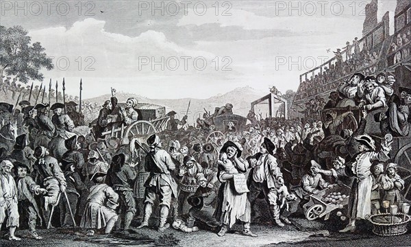 The Idle 'Prentice Executed at Tyburn by William Hogarth