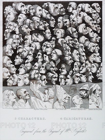 Characters and Caricaturas by William Hogarth