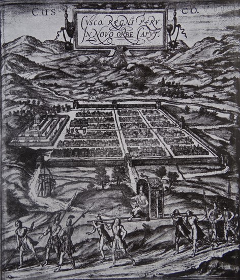 17th century illustration of Cusco