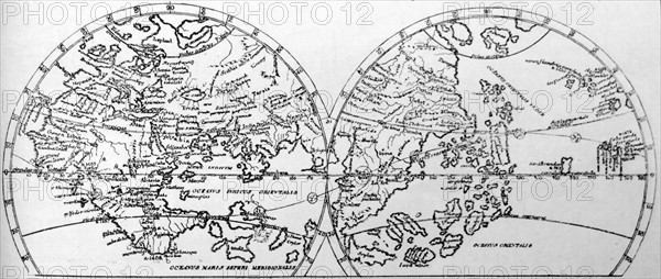 The World as Known on the Eve of the Discovery of America by Martin Behaim