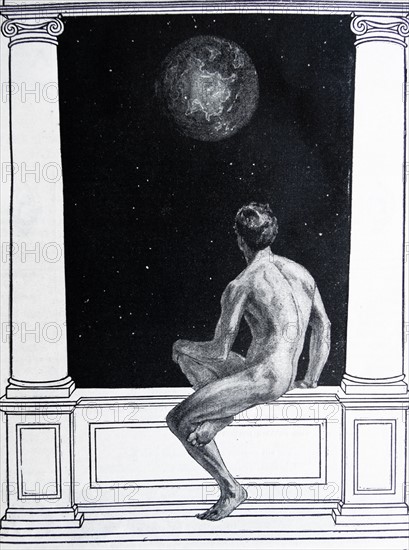 Illustration from Harmsworth History of the World: Man and the Universe