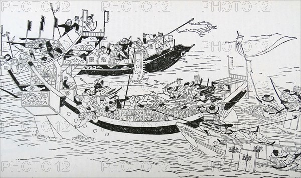 The attempted invasion of Japan by the Mongol Armada