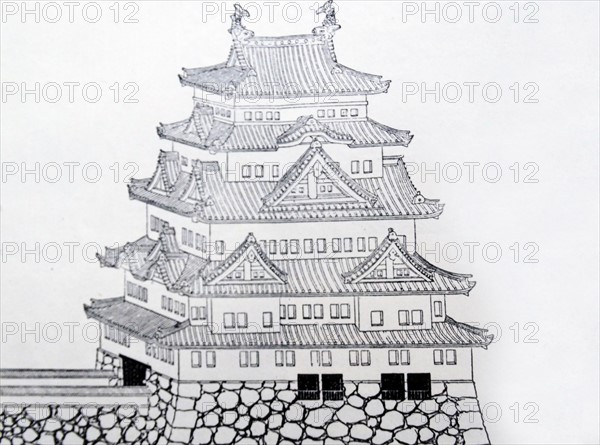 Illustration of the Castle of Nagoya