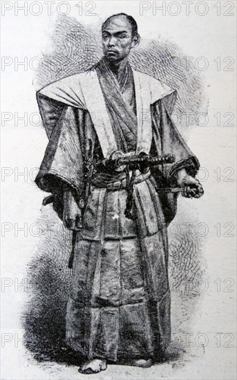 Illustration of a Shogun official in town dress