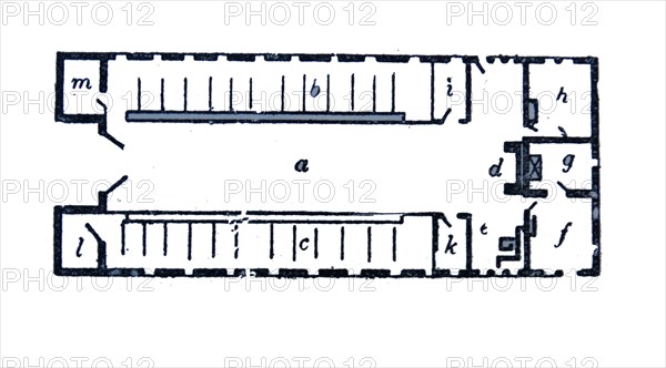 Floorplan of a British Saxon house.