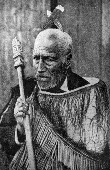 Elderly Maori chief