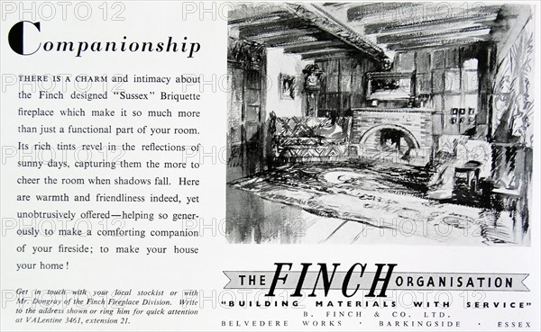 Advertisement for the Finch Organisation