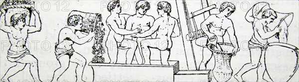 Illustration of slaves