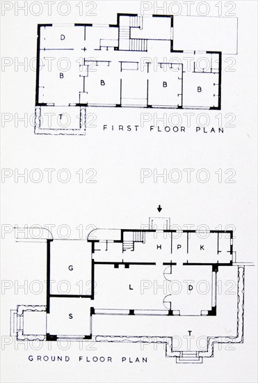 Floorplan of a luxury house on the Kent coast