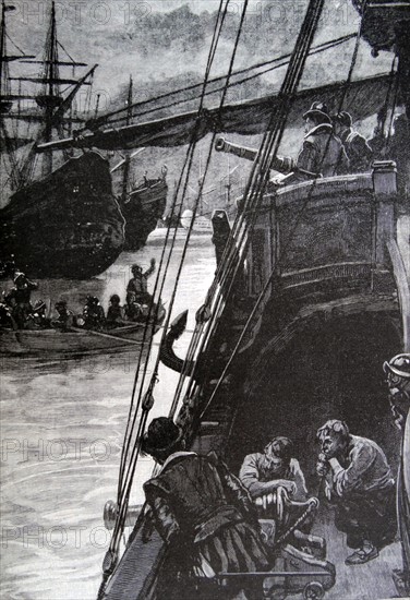 Illustration of the Golden Hind