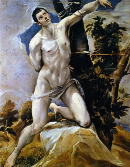 Saint Sebastian' by El Greco