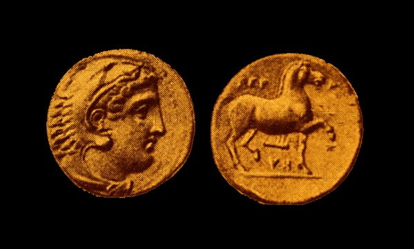 Coin of Perdiccas III, king of the ancient Greek kingdom of Macedonia