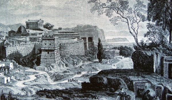 Ancient city of Mycenae as it was during the Heroic Age