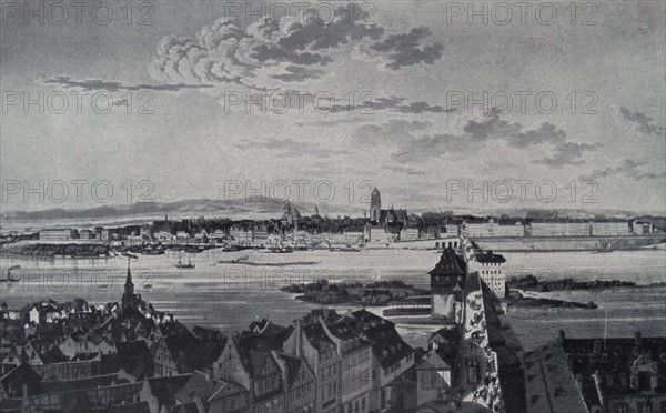 18th century view of Frankfurt