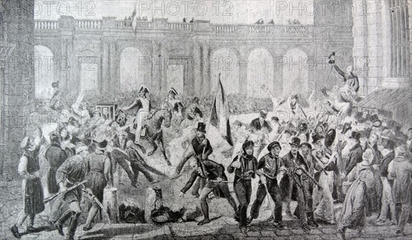 Louis Philippe leaving the Palais Royal for the Hotel de Ville after his election