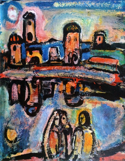 Biblical landscape 1936 by Georges Henri Rouault