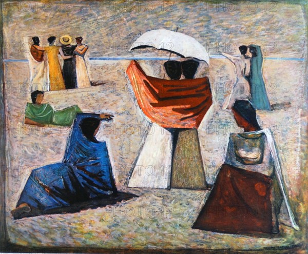 the Brides of sailors 1934 by Massimo Campigli