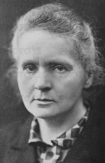 Marie Curie 1867-1934. Her experiments led to the discovery of radium
