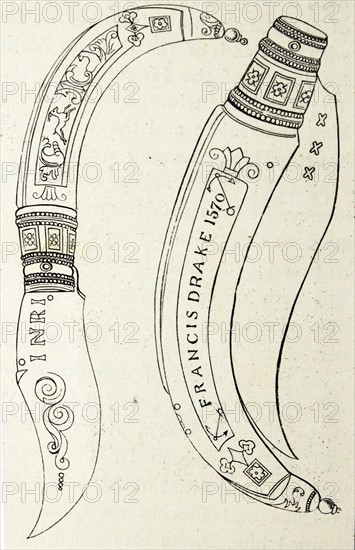 Clasp knife of Sir Francis Drake.