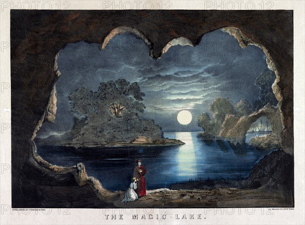 The magic lake published by Currier and Ives.