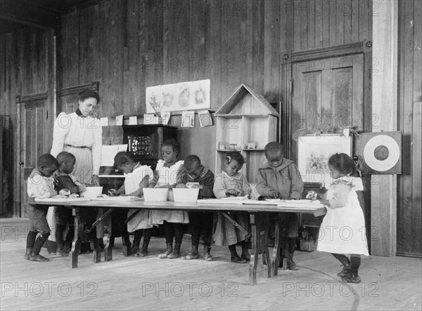 Eight African American children