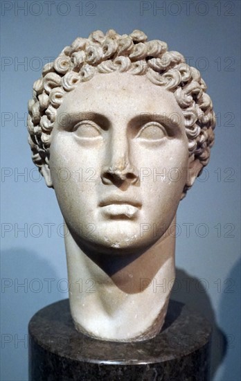 Marble head of a Ptolemaic ruler