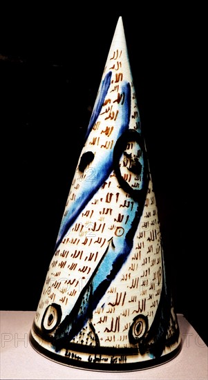 Glazed pottery cones from Tunisia