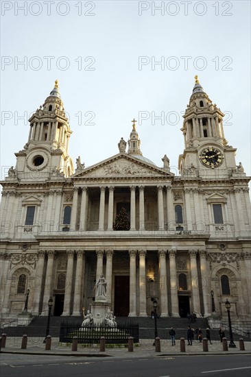 View of St Paul's Cathedral designed by Sir Christopher Wren