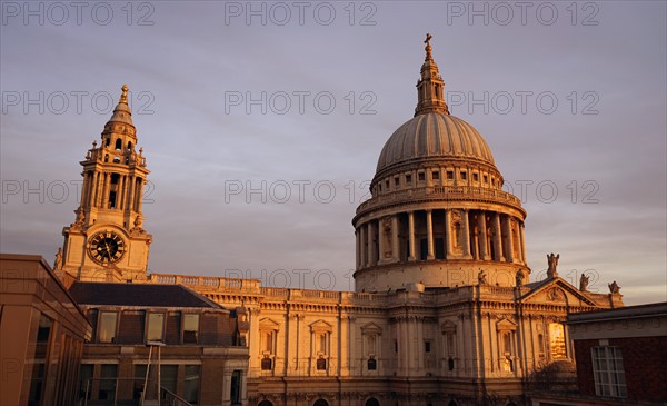 View of St Paul's Cathedral designed by Sir Christopher Wren