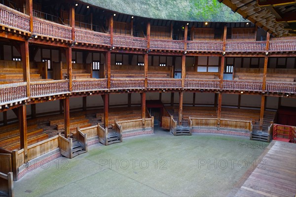 Interior of the Globe Theatre London