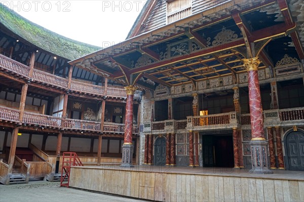 Interior of the Globe Theatre London