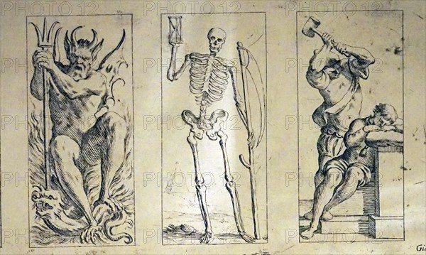 17th Century tarot cards by Giuseppe Maria Mitelli